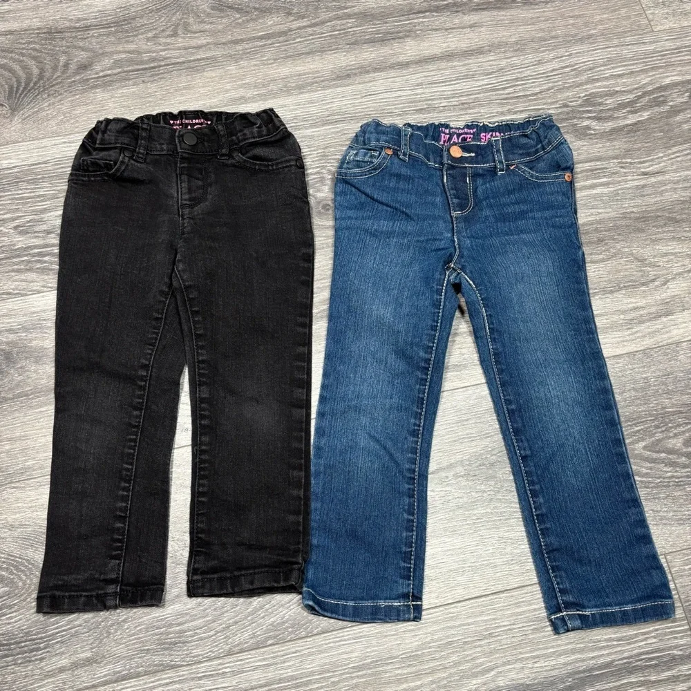 The Children’s Place Kids Black and Blue Jeans set‎ 3T 266